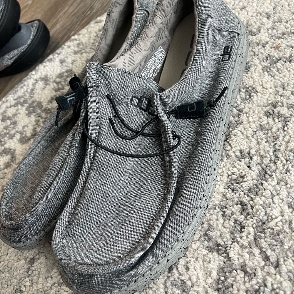 Hey Dude Men's Gray Loafers
